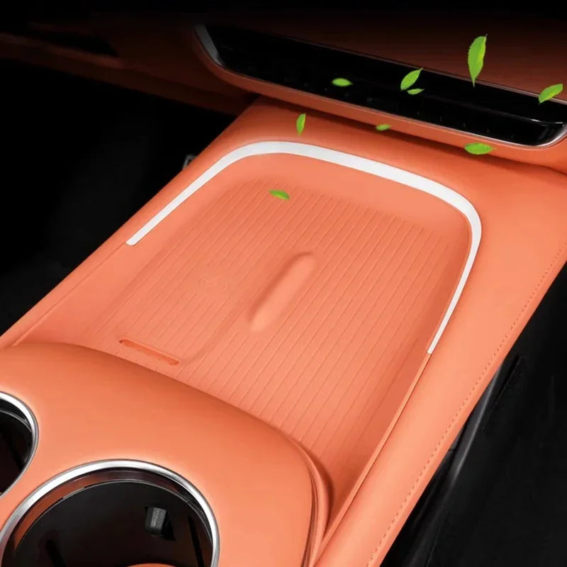 For Deepal S07 S7 2023 2024 2025 Car Center Control Wireless Charging Silicone Panel Silicone Anti-slip Mat Interior Accessories