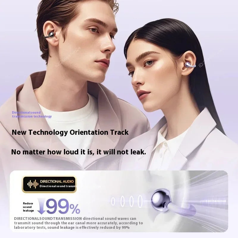 Écouteurs intra-auriculaires à clipser sans fil Bluetooth Qualité sonore longue autonomie Parfaits pour le sport Casque avec microphone