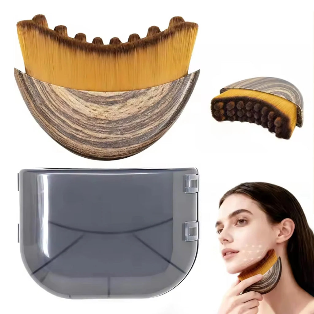 1 Lymphatic Shaping Facial and Body Massage Brush - a Lymphatic Drainage Massager for Shaping Facial, Chin, and Jaw Lines. Ergonomically Designed to Fit the Skin Precisely, It Relieves Fatigue. Comes with a Storage Box. Featu