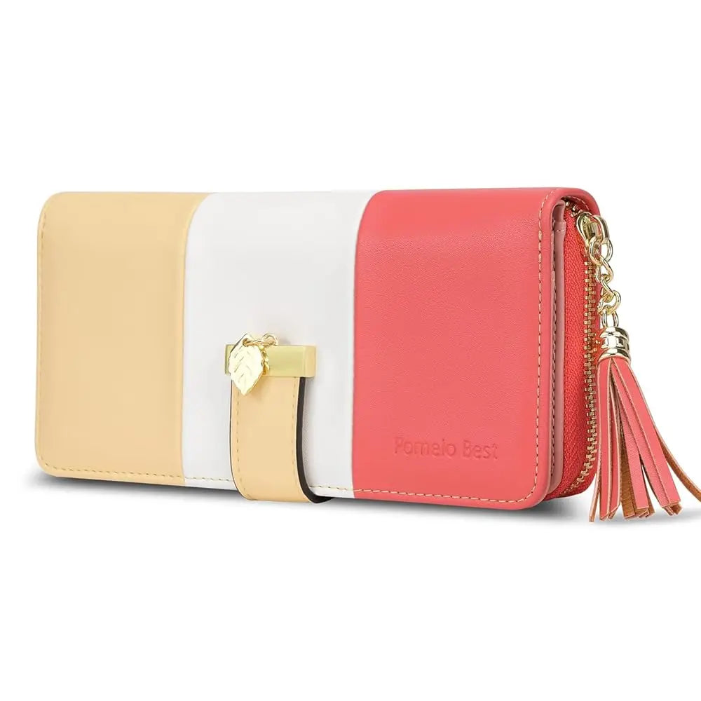Portefeuilles zippés tendance dernier modèle, grands sacs à main pour femmes, porte-monnaie, portefeuille en cuir PU à 9 emplacements pour cartes