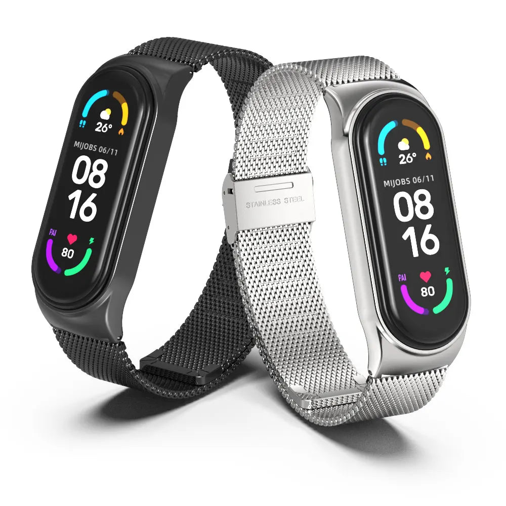 حزام لسوار شاومي مي باند 10 9 8 7 6 5 العالمي الذكي، سوار للمعصم NFC Miband 9 Band ملحقات