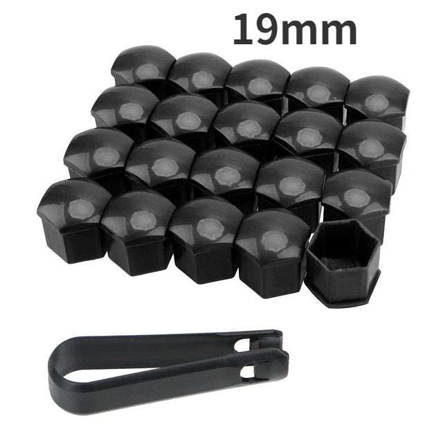 19/17mm 20pcs/set Car Wheel Nut Caps Protection Covers Caps Anti-Rust Auto Hub Screw Cover Car Tyre Nut Bolt Exterior Decoration