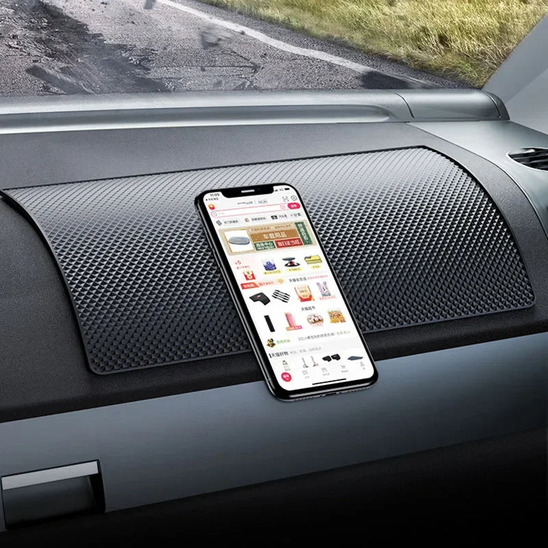Tapis antidérapant collant en PVC pour tableau de bord de voiture, support antidérapant en gel pour téléphone, lunettes de soleil, accessoires intérieurs de voiture
