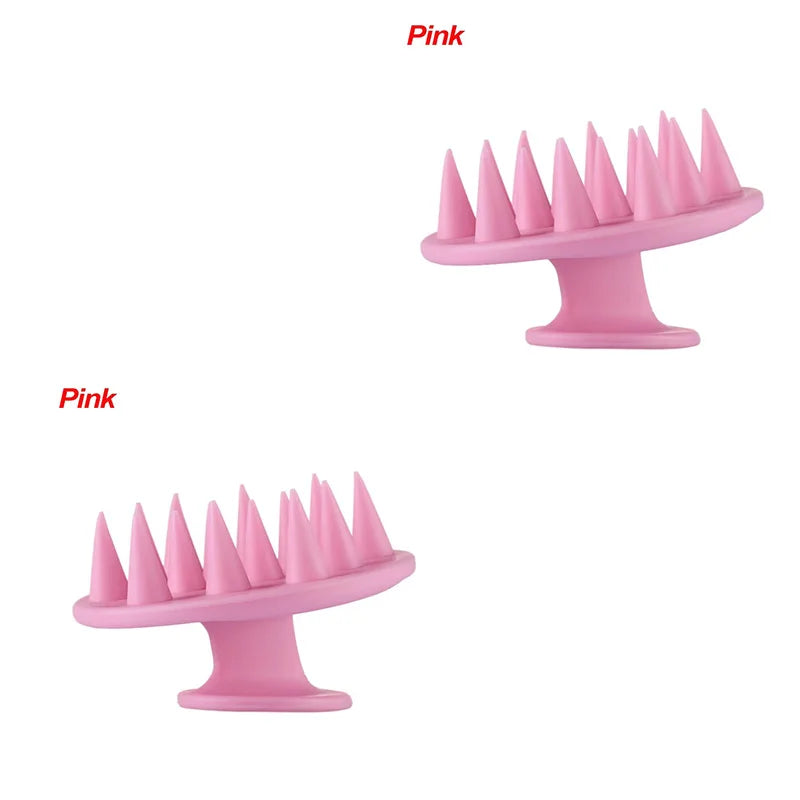 1-3 Pièces Silicone Shampooing Cuir Chevelu Masseur Cheveux Peigne De Massage Shampoing Brosse De Massage Bain Brosse De Douche Cuir Chevelu Masseur Cheveux Outil De Peigne