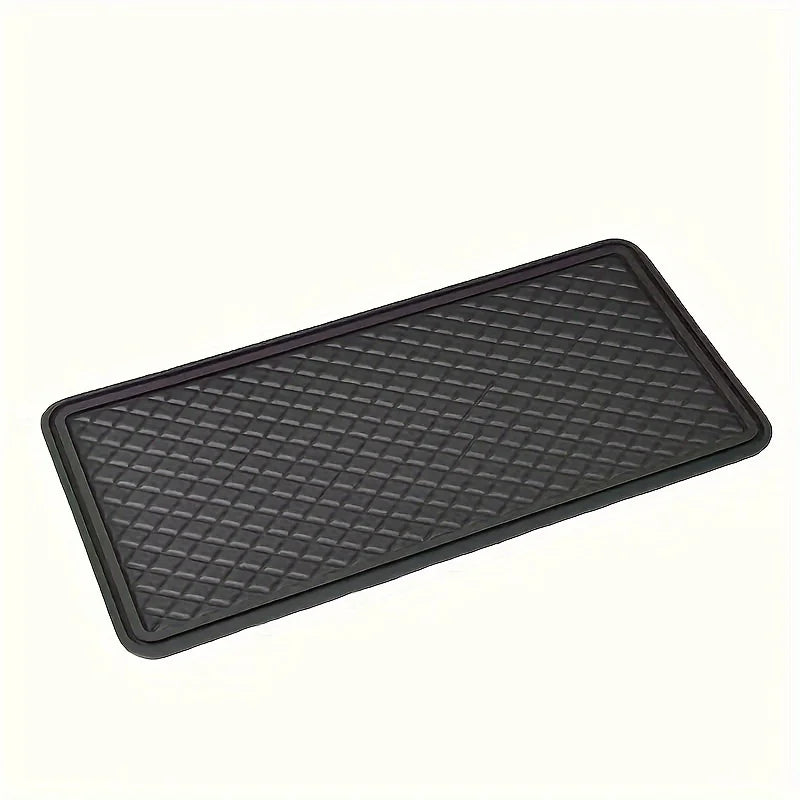 1 tapis antidérapant pour voiture avec laine adhésive, tapis en maille pour console centrale de voiture