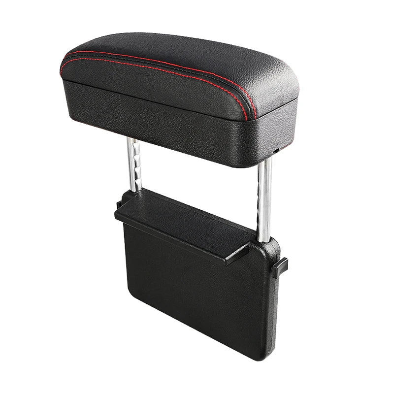 Boîte d'accoudoir de voiture, support de coude réglable, organiseur d'espace de siège, coussin compatible avec voitures, SUV, camionnettes, confort de conduite ergonomique