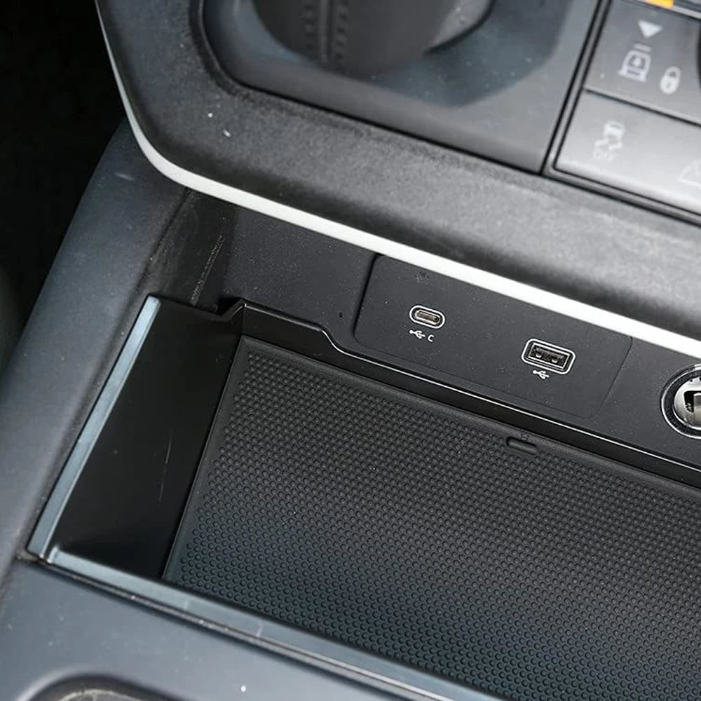 Central Control Center Car Box Storage For Land Rover Defender 110 2020-2021 Armrest Storage Box Phone Tray Auto Accessories