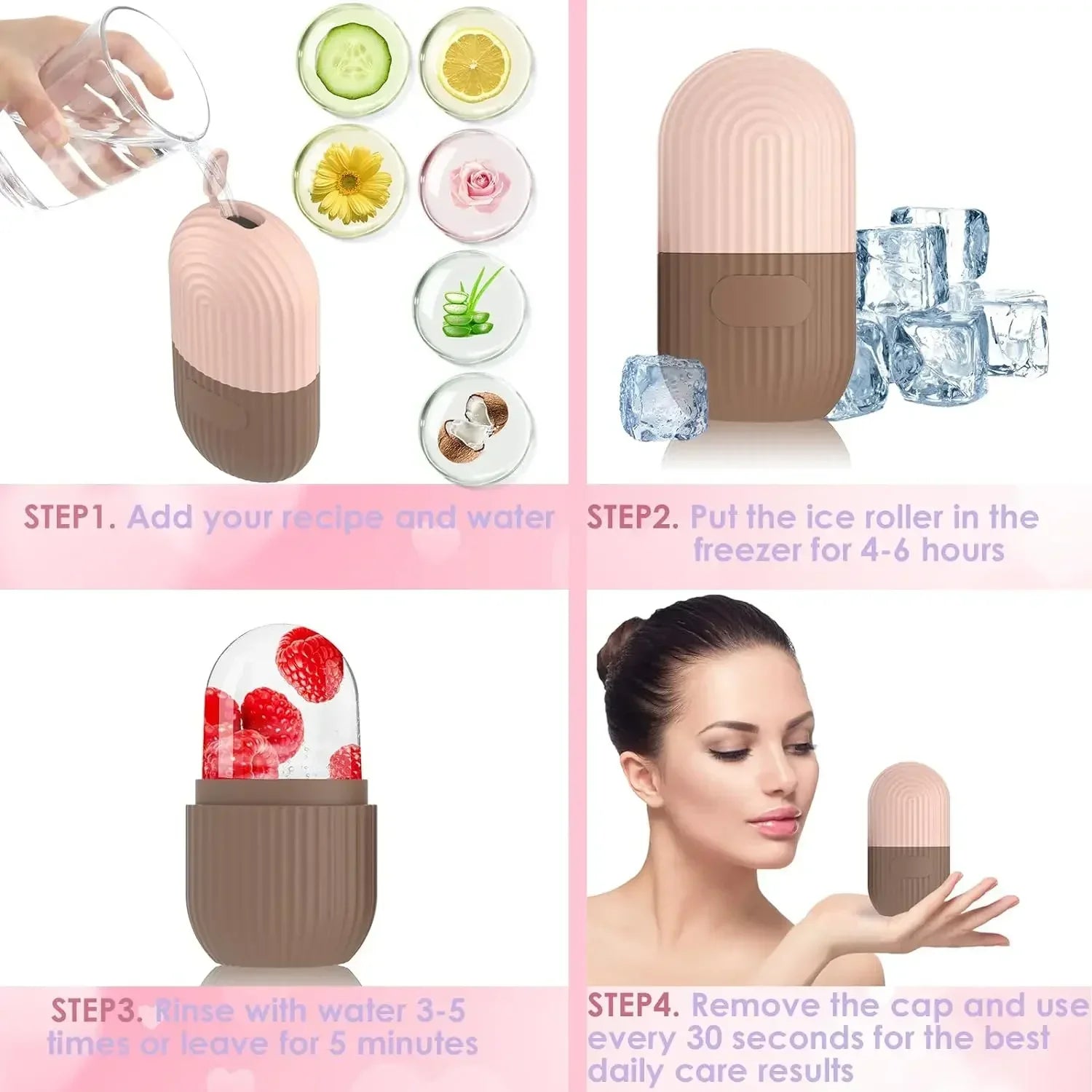Masseur facial de beauté Appliquer un bac à glaçons pour le visage Gonflement Appliquer un bac à glaçons pour le visage Coup de soleil Échaudure Artefact de compresse de glace post-opératoire