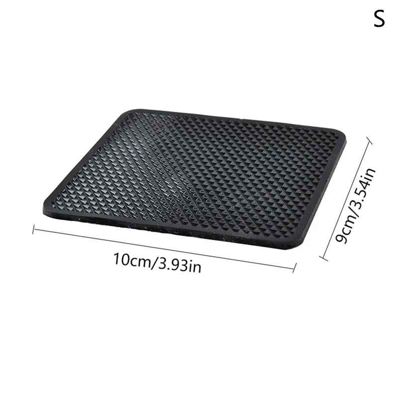 فرش سيارة لاصق مانع للانزلاق من البولي فينيل كلوريد (PVC) لوحة قيادة السيارة، وسادة جل لاصقة غير قابلة للانزلاق لتزيين السيارة من الداخل وحامل الهاتف والنظارات الشمسية
