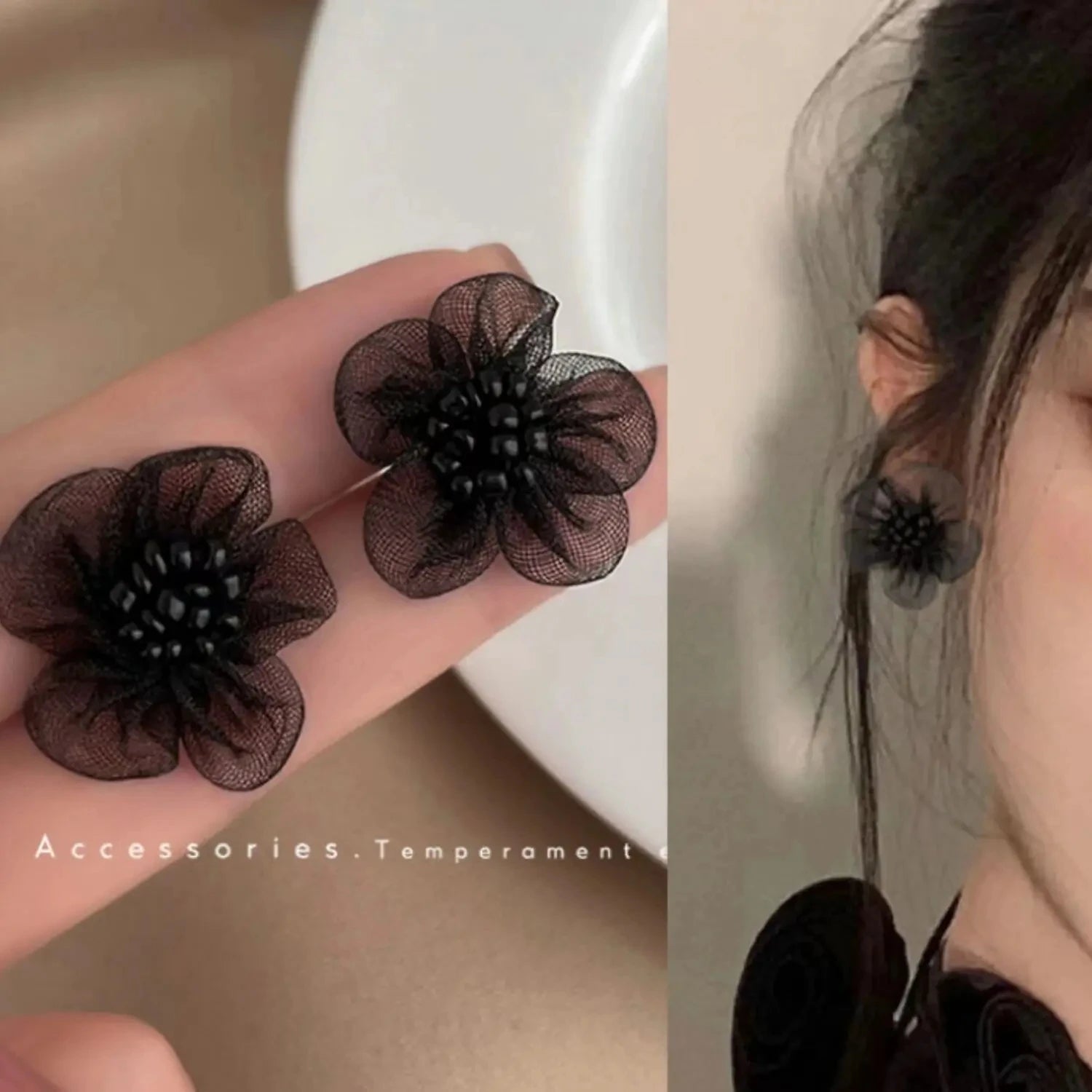 Nouvelle Mode Design Mignon Printemps/Été Fleur en Émail Bleu Rose Boucles d'Oreilles de Luxe Haut de Gamme Cadeaux de Fête pour Femmes Bijoux