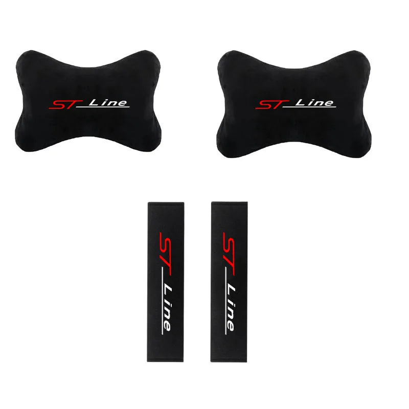 Pour Ford Focus ST Ligne Mk2 Mk3 Mk4 2 3 4 ST Appuie-tête de voiture Support de Cou Oreiller Doux Accessoires Automobile