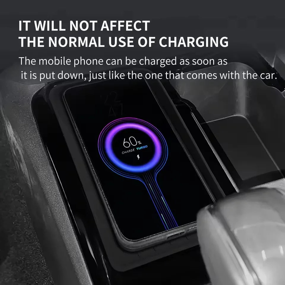 for Toyota Camry 9th 2025 Wireless Charging Pad Anti-slip Phone Protective Mat Car Interior Accessories Black (Only The Pad)