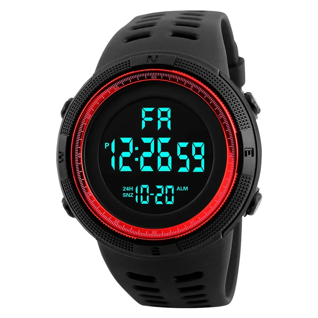 YIKAZE Y01 Montre-bracelet de sport militaire multifonction pour homme, montres numériques étanches, horloge électronique pour étudiant