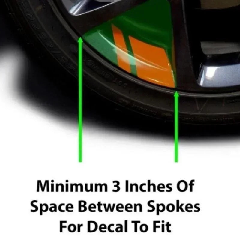 6Pcs/set Car Sticker Car Wheel Rim Reflective Sticker Decorative Stickers Warning Stickers Car Accessories  accesorios para auto