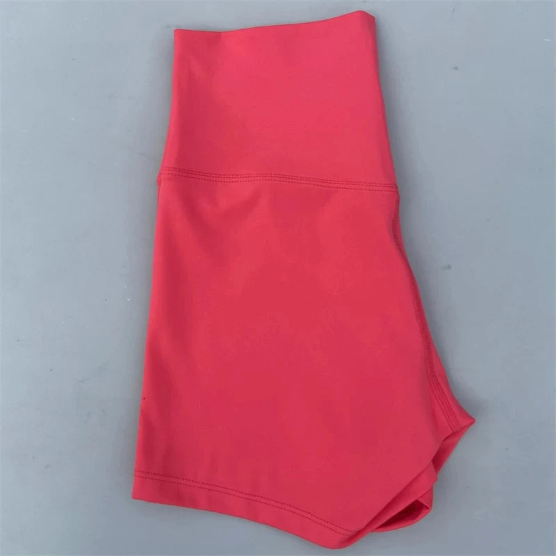 Short de sport pour femmes, shorts de yoga, shorts de sport taille haute, leggings courts d'entraînement, pantacourts de fitness, cyclisme de course, vêtements de sport doux et ajustés