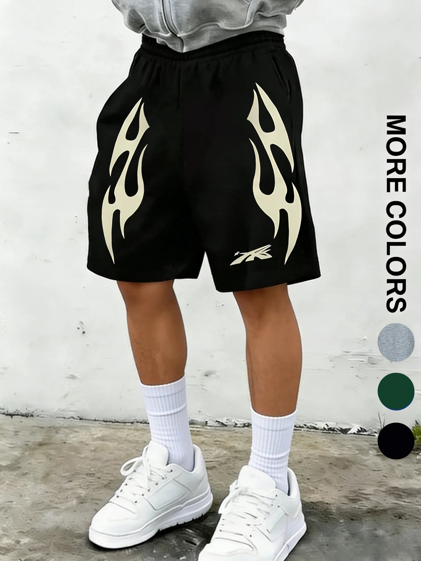Shorts pour hommes de style américain, avec imprimés uniques ; coupe ample, polyvalents, pour le sport ou les loisirs estivaux