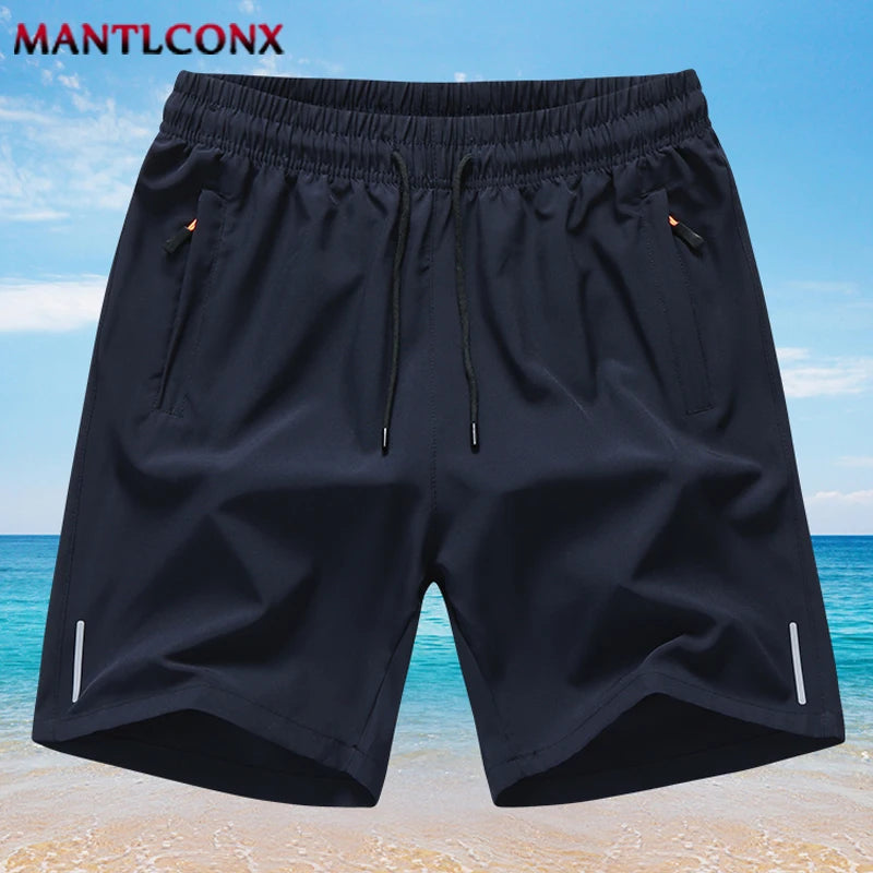 Nouveau short d'été pour homme, short de sport de gym, course, fitness, entraînement, homme, respirant, séchage rapide, cordon de serrage, short pour homme, noir