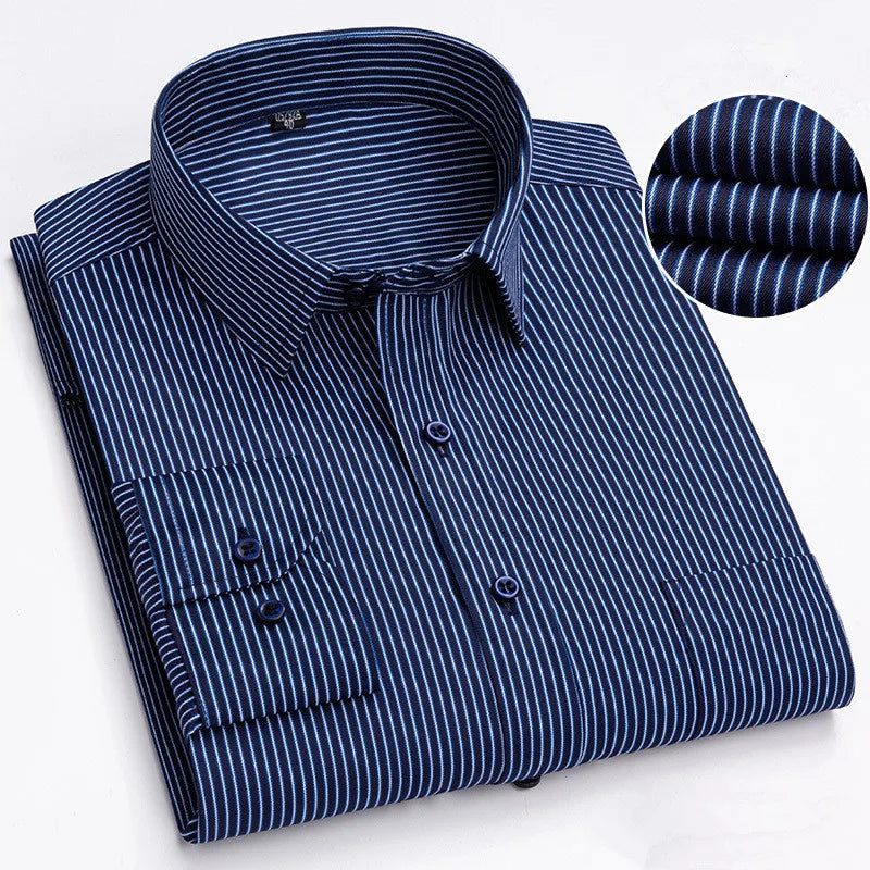 BAMBOOPLE Chemises à manches longues décontractées pour hommes, imprimé tendance, coupe standard, boutonnées, douces, pour homme, bureau, affaires, nouveau choix AE