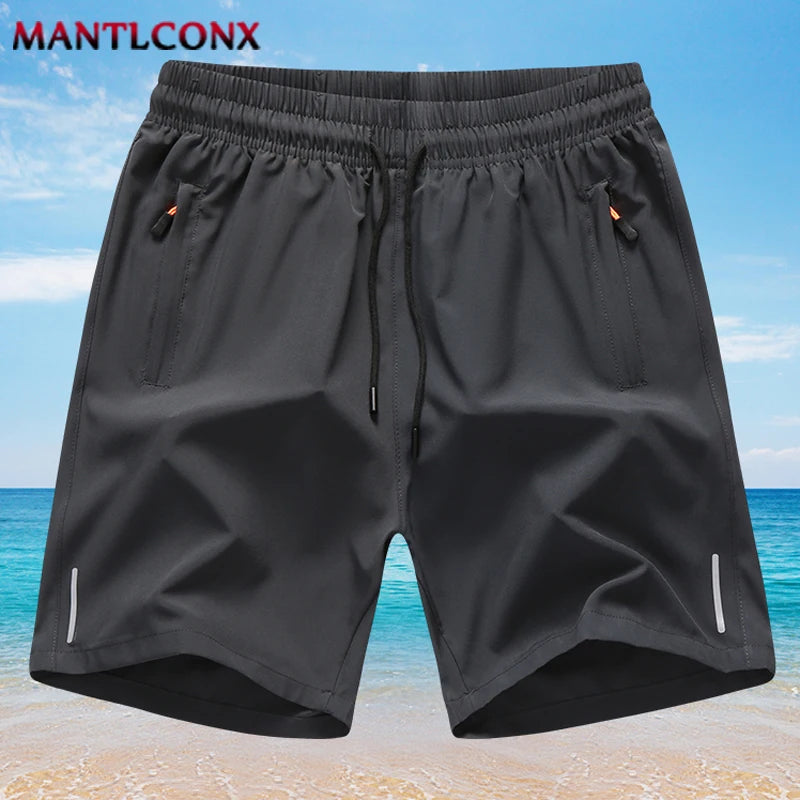 Nouveau short d'été pour homme, short de sport de gym, course, fitness, entraînement, homme, respirant, séchage rapide, cordon de serrage, short pour homme, noir
