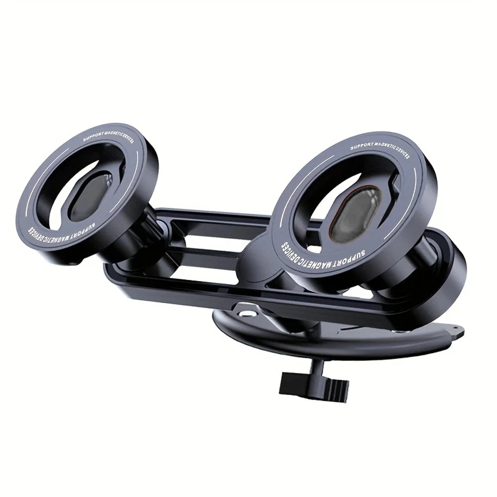 Support de Téléphone de Voiture Double Magnétique Puissant pour Fente CD Support de Fixation Intérieur Auto Pour Apple Pour Samsung Navigation de Conduite Appels Sécurisés