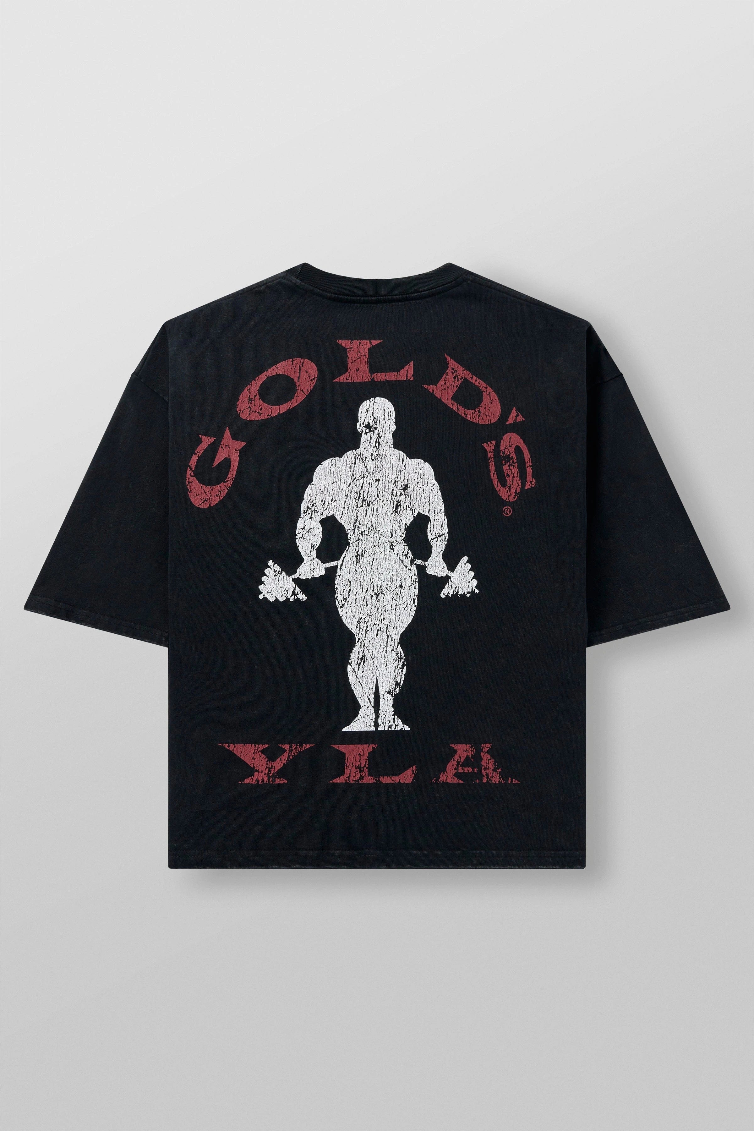 T-shirt imprimé unisexe Golds Gym New Age, taille L (2026) - Idéal pour les entraînements quotidiens