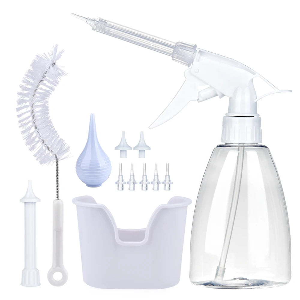 Nettoyant d'Oreilles Électrique, Kit de Nettoyage de Cérumen, Système d'Irrigation Sûr pour Adultes et Enfants