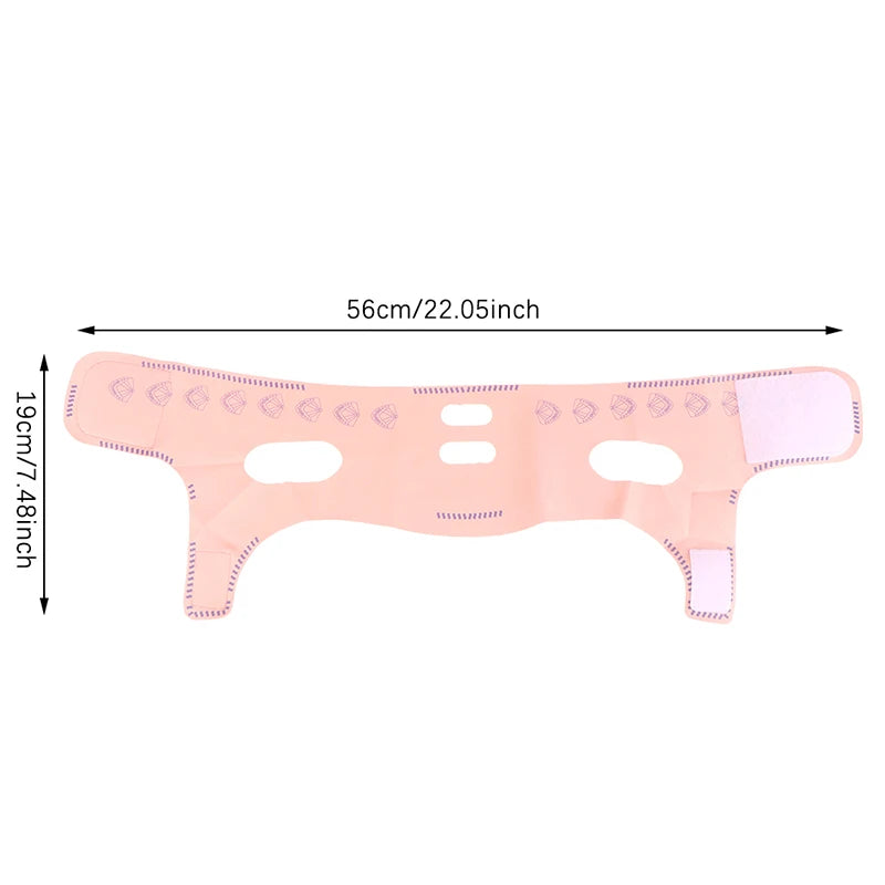 1 bandeau de sommeil sculptant pour le visage, amincissant, en forme de V, pour joues, menton, cou, sangle de massage, ceinture relaxante, masque liftant, beauté