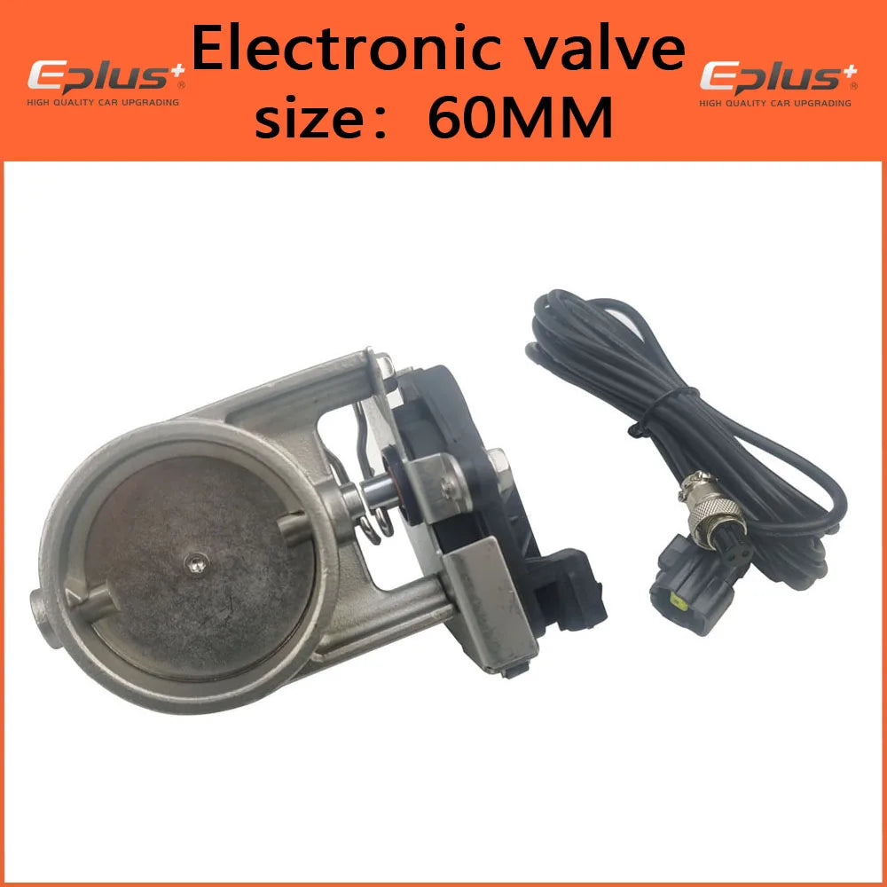 EPLUS Kit Électrique de Valve d'Échappement Universel pour Voiture, Mode Multi-angle 51 63 76MM, Télécommande et Boîtier de Contrôle