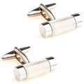4 Styles TZG Stainless Steel Cufflinks Men Cuff Links Cuboid Cylinder 1 Pair