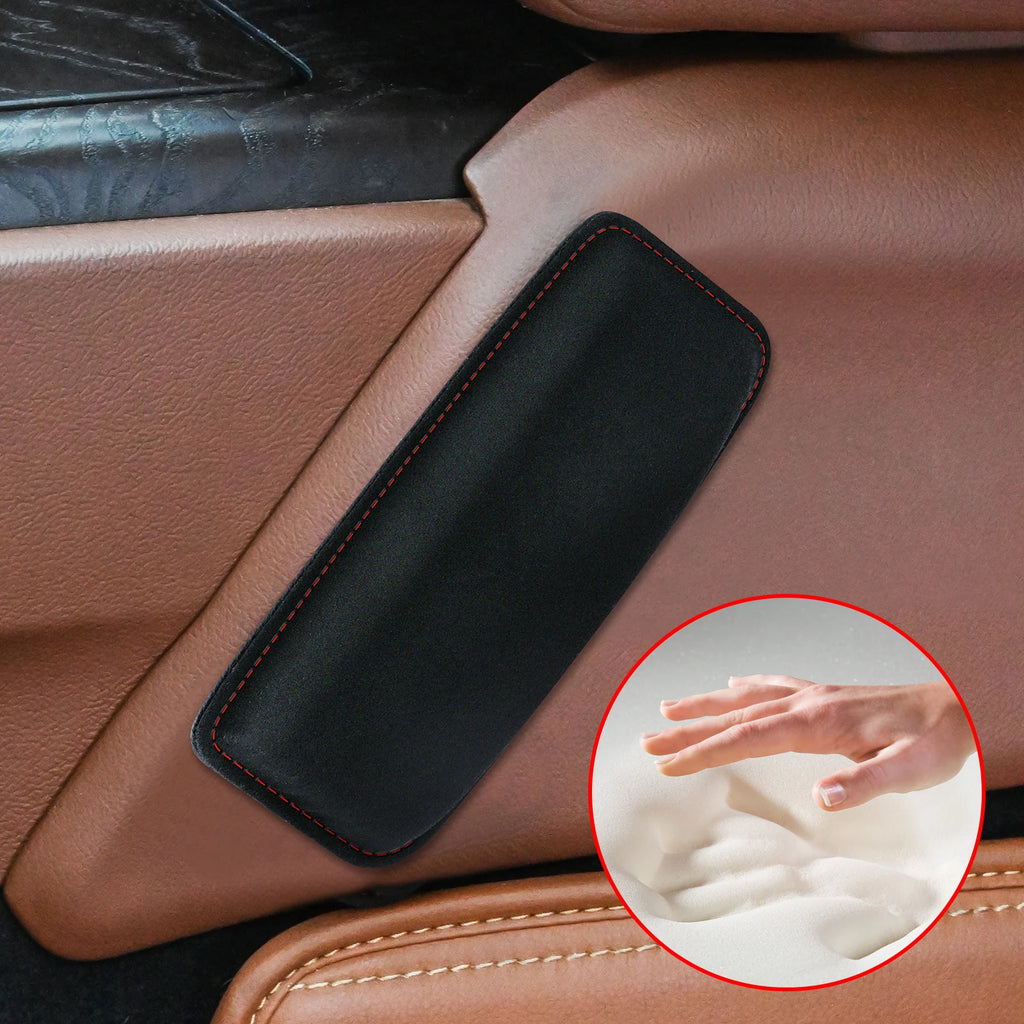Car Suede Leather Knee Pad Inside Knee Cushion Comfortable Elastic Cushion Memory Foam Thigh Support Interior Accessories Car Su