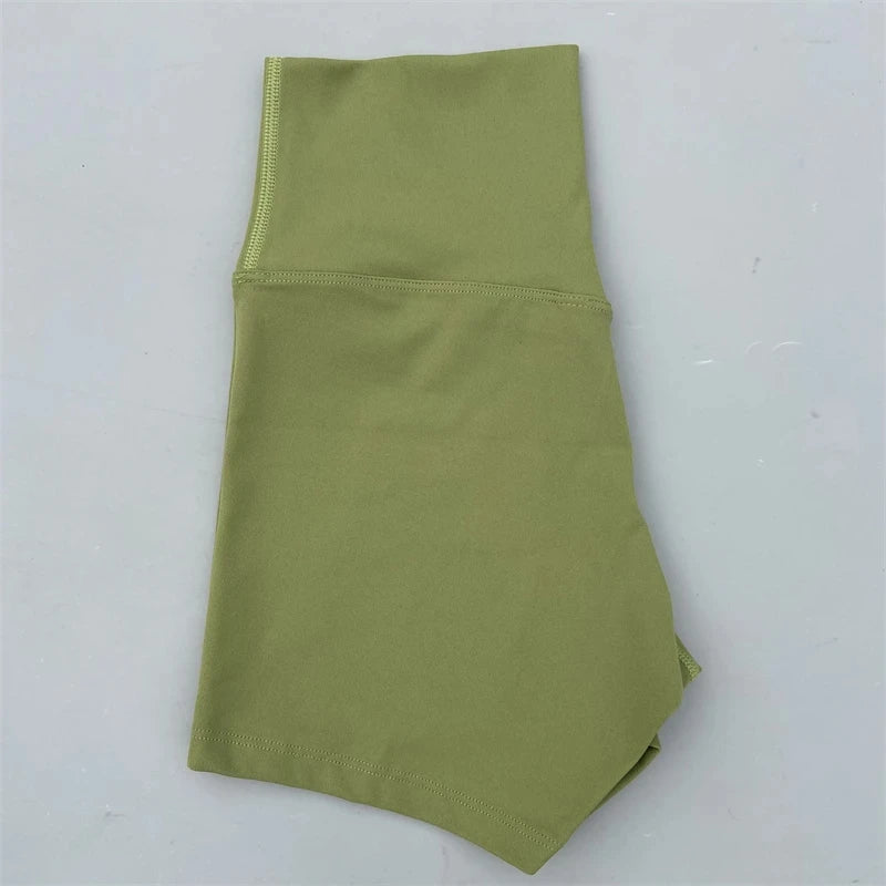 Short de sport pour femmes, shorts de yoga, shorts de sport taille haute, leggings courts d'entraînement, pantacourts de fitness, cyclisme de course, vêtements de sport doux et ajustés