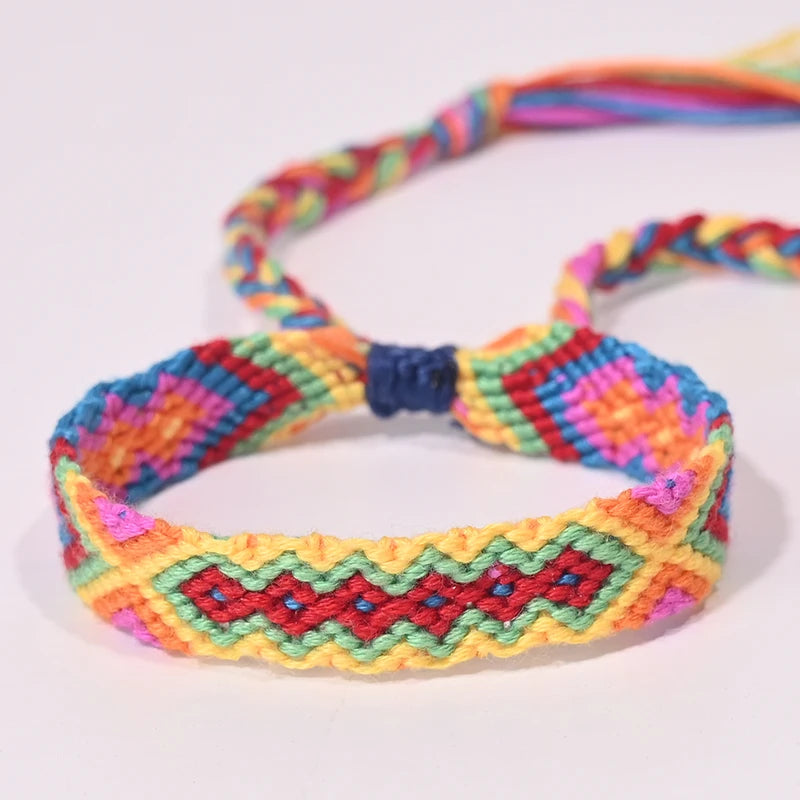 Bracelet d'amitié bohème tressé en corde pour femmes, style plage d'été, bijoux ethniques Nibir