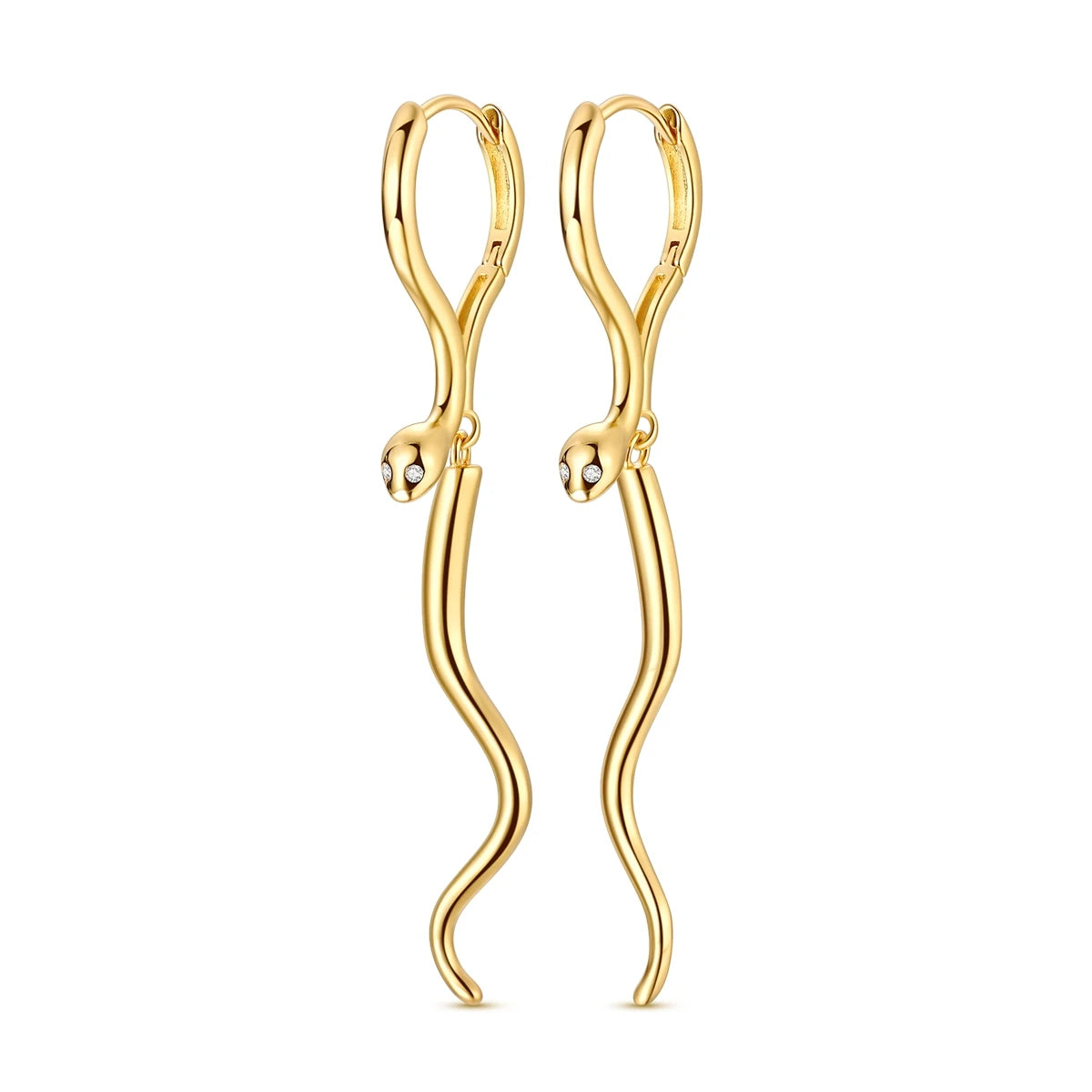 Boucle d'oreille Créole en Argent 925 pour Femme, Or Rose, Jaune, Pendientes Originales, Bijoux Minimalistes