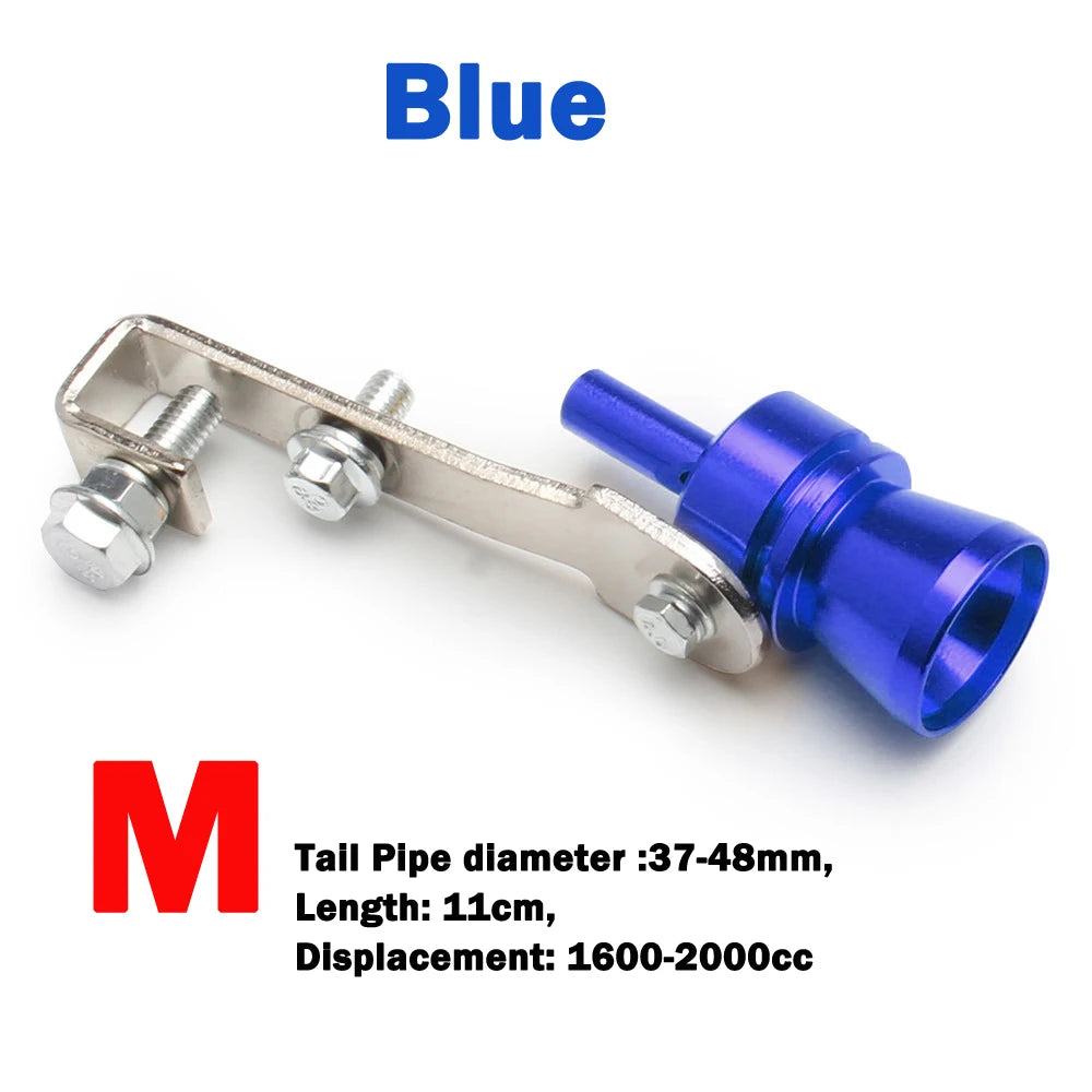 1 Sifflet Turbo, Sifflet d'Échappement Universel Turbo, Le Booster de Son Convient à la Plupart des Voitures, Berlines et Camions