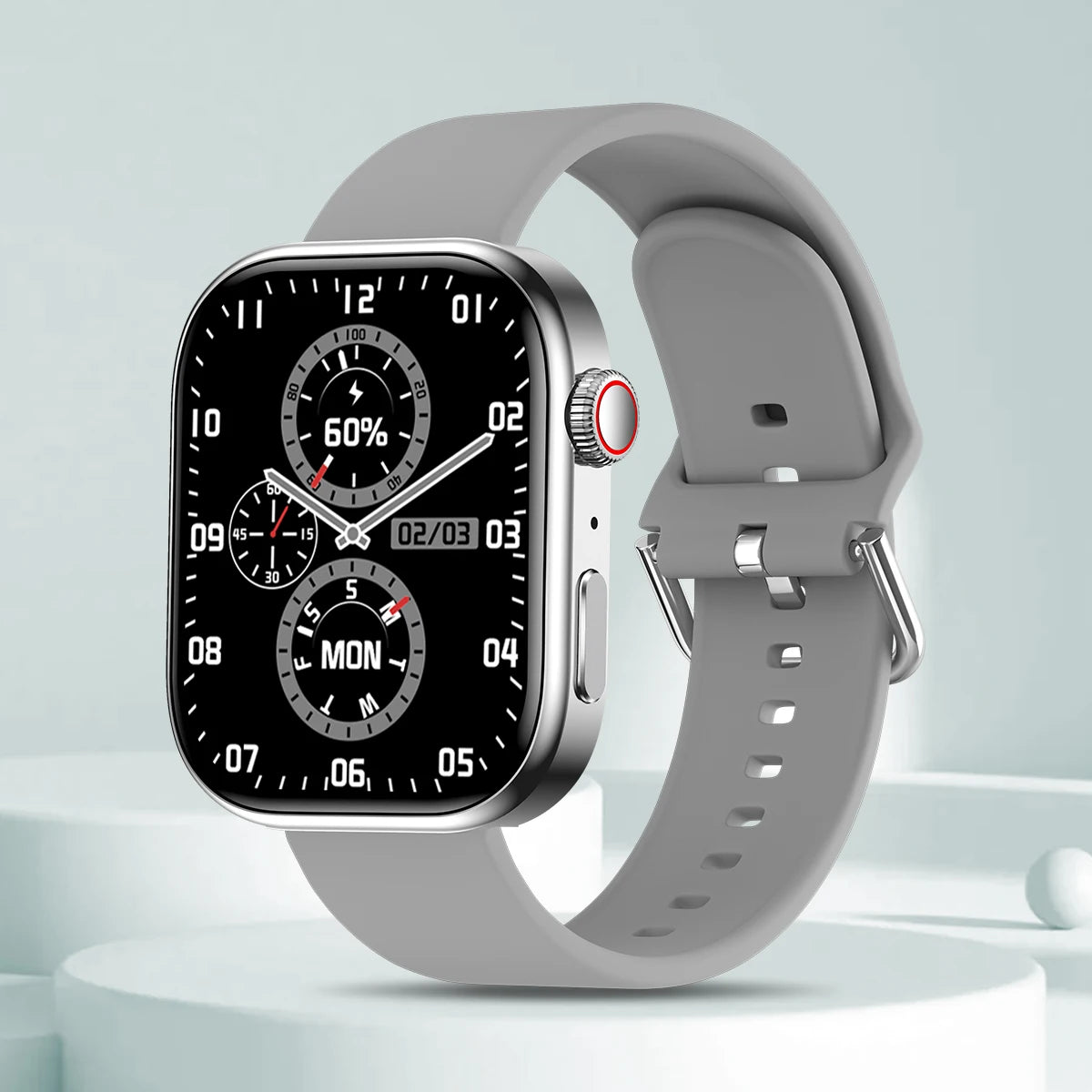 NOUVELLE montre intelligente électronique Écran HD de 2,01" Surveillance de la fréquence cardiaque Appel Bluetooth Modes multisports Montre pour femmes hommes Choix de cadeau