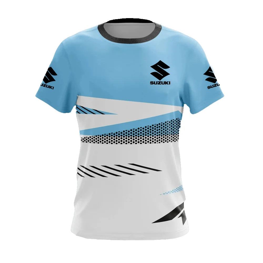 T-shirt homme Suzuki Motorcycle 3D Print Nouveauté Été Quotidien Extérieur Sports Fitness Fête Séchage rapide Respirant Décontracté Manches courtes