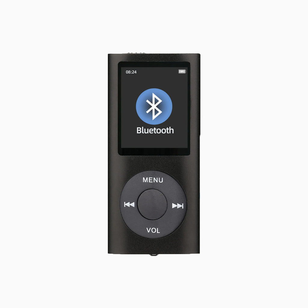 Lecteur MP3 avec écouteurs, câble de données, design élégant, multifonctionnel, son sans perte, écran LCD mince de 1,8 pouces, lecteurs de musique MP3 portables
