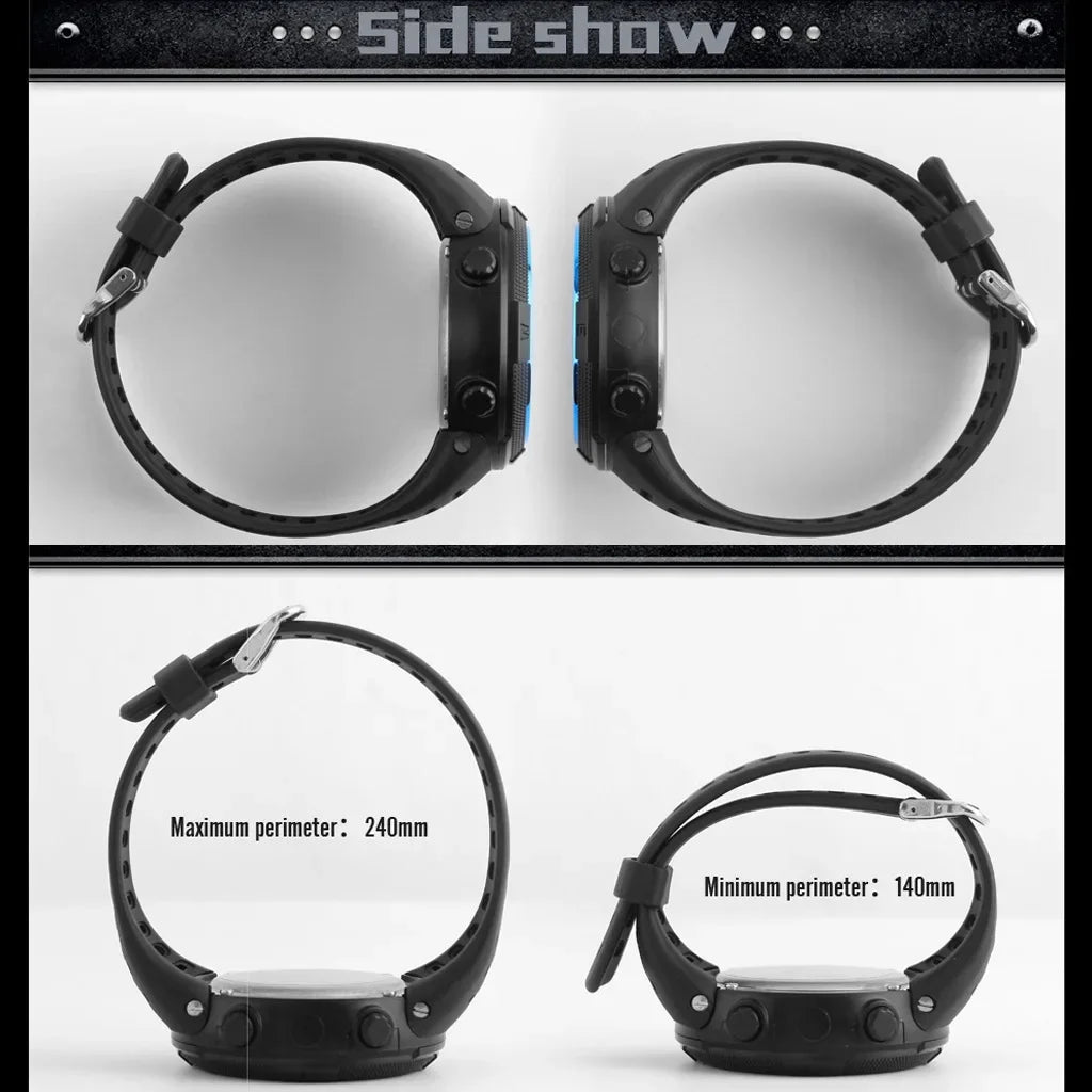 YIKAZE Y01 Montre-bracelet de sport militaire multifonction pour homme, montres numériques étanches, horloge électronique pour étudiant