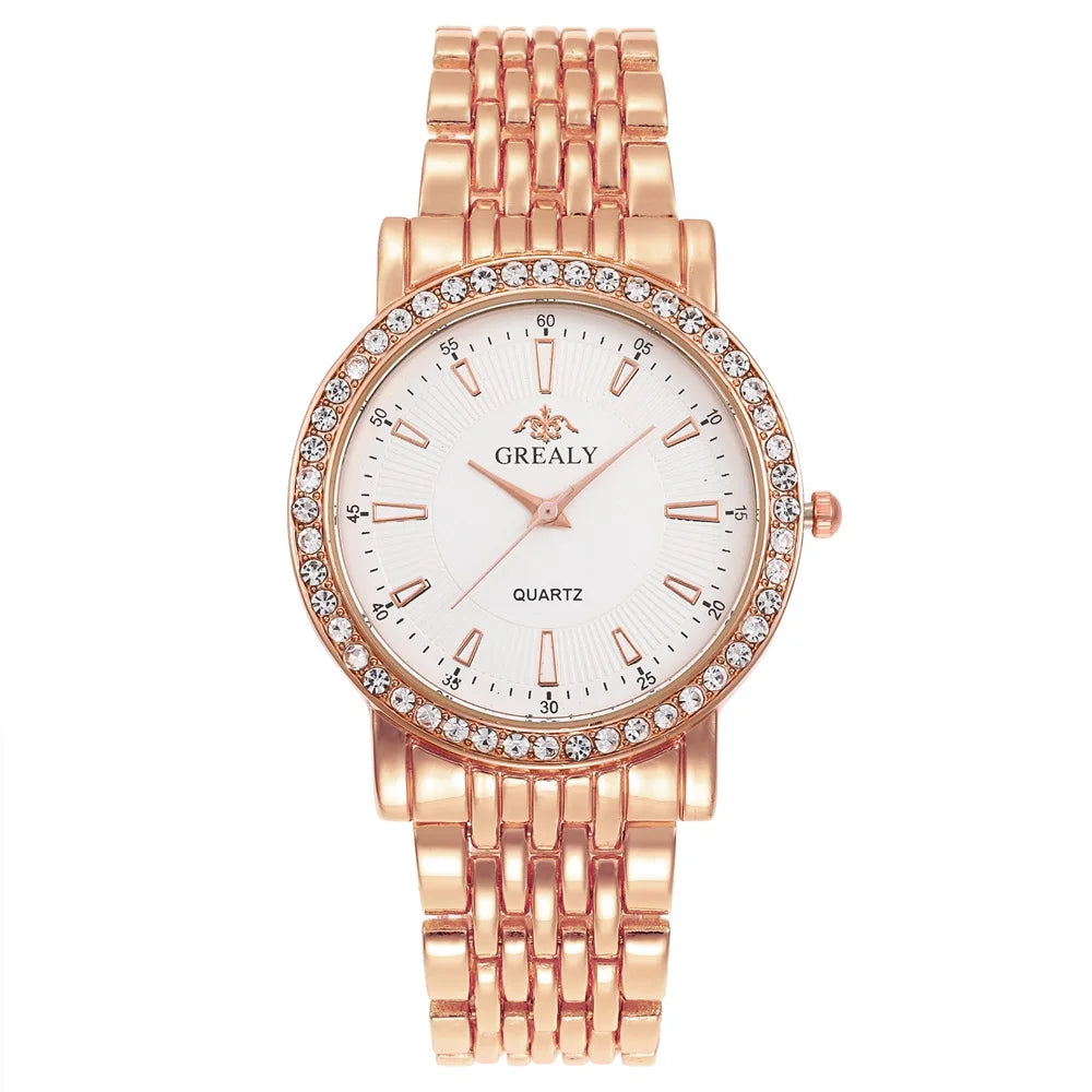 Nouvelles montres décontractées pour femmes, montre de mode de luxe pour amoureux, montre à quartz en acier inoxydable avec strass, cadeau pour hommes et femmes, montre-bracelet d'affaires