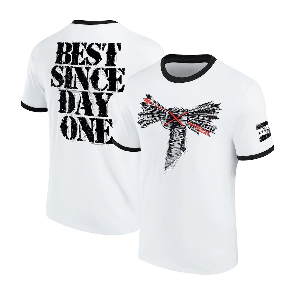 T-shirt homme noir et blanc CM Punk Best In The World Ringer Imprimé 3D Sport Séchage Rapide Manches Courtes Haut Décontracté Quotidien