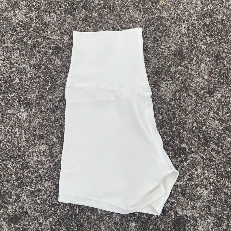Short de sport pour femmes, shorts de yoga, shorts de sport taille haute, leggings courts d'entraînement, pantacourts de fitness, cyclisme de course, vêtements de sport doux et ajustés
