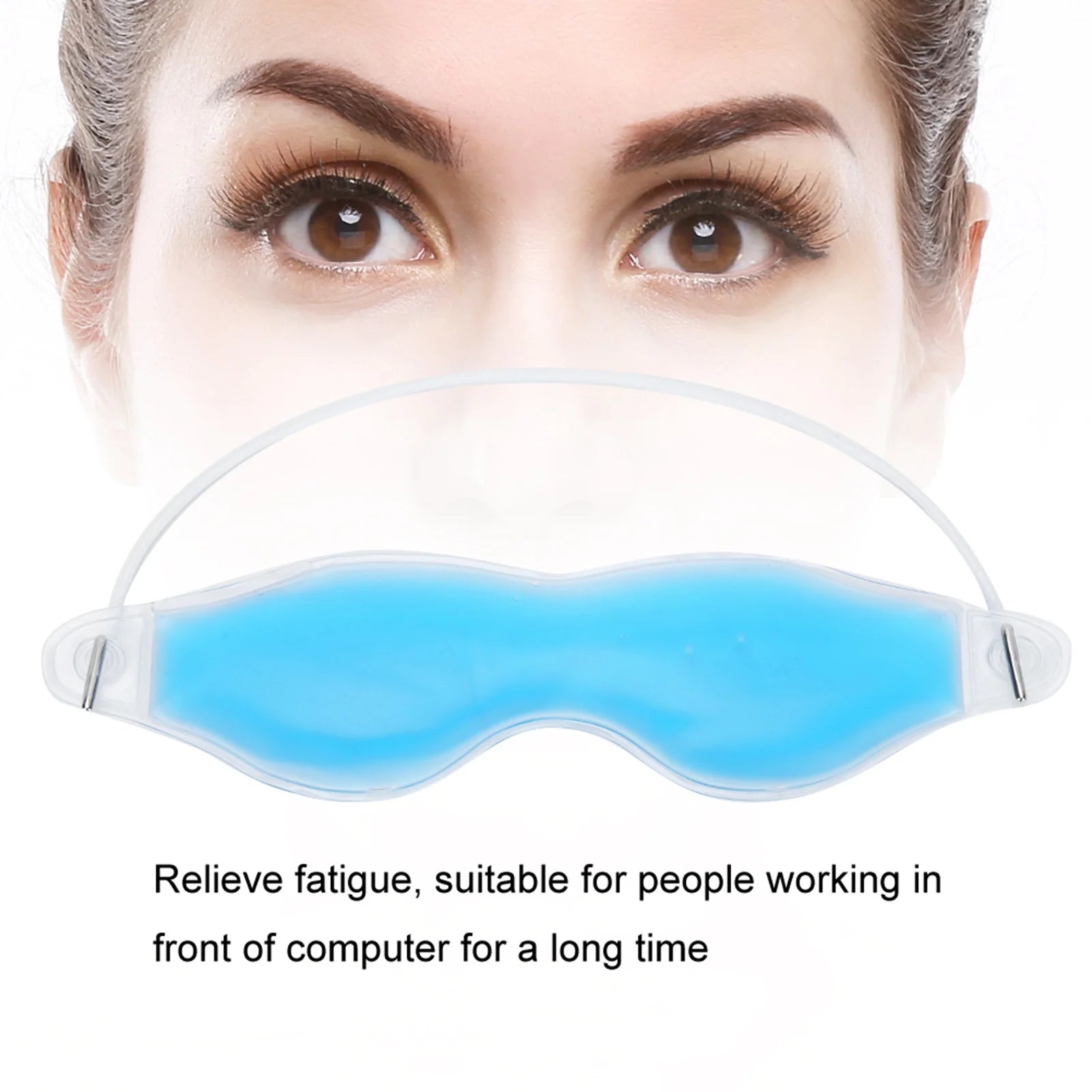 Masque oculaire rafraîchissant au gel, compresses de thérapie par la glace, lunettes de sommeil, patch de spa, gel apaisant pour masque de confort, démaquillant pour les cernes