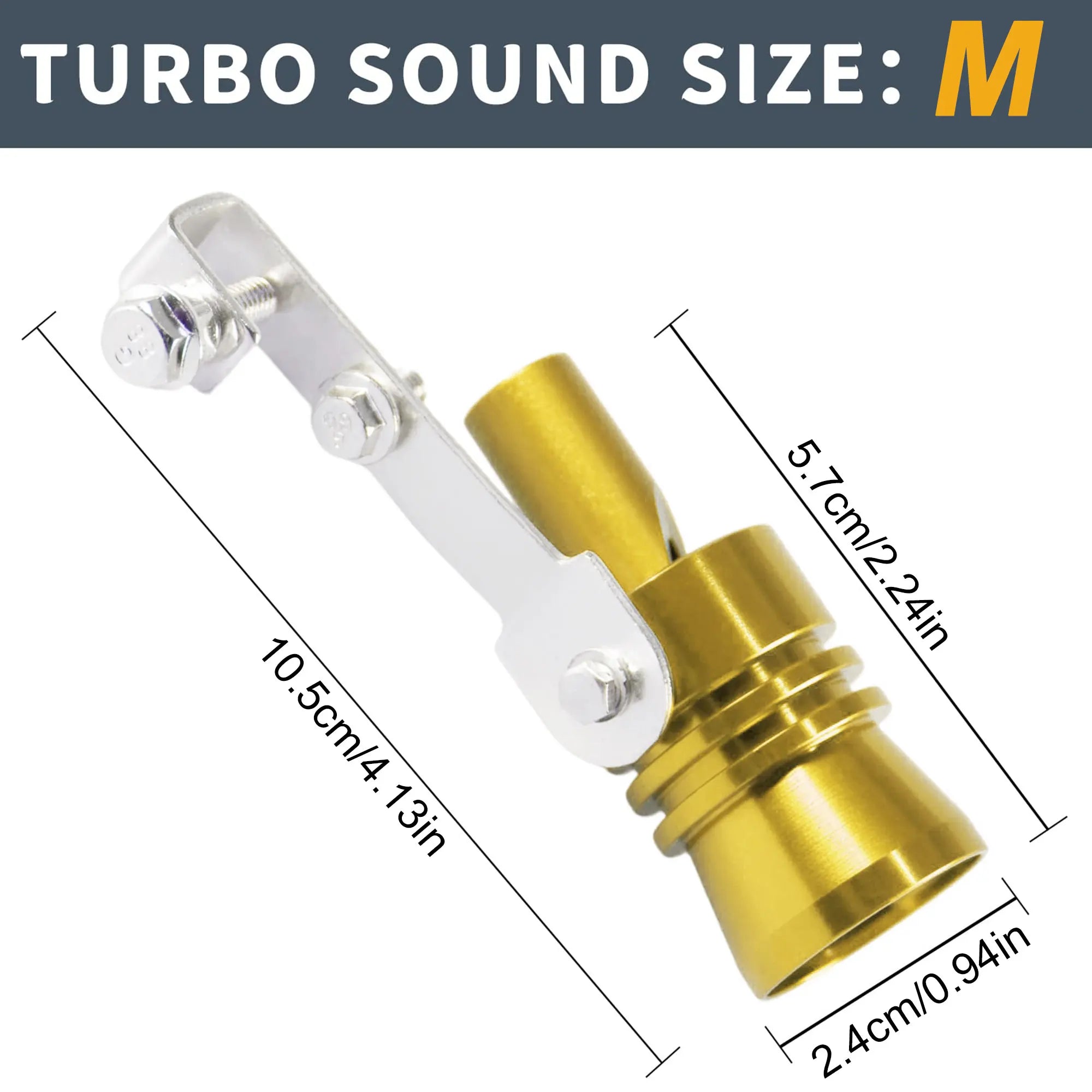 Sifflet de pot d'échappement universel en alliage d'aluminium pour voiture, moto, camion, simulateur de rugissement de turbo