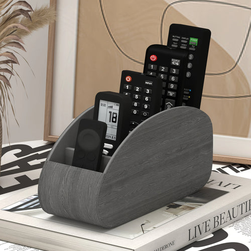 1 support de télécommande – Organiseur de rangement pour téléviseur, lecteurs multimédias, stylos, organiseur de bureau et de table de chevet peu encombrant