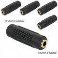 5Pcs 3.5mm 6.35mm Stereo Mono Plug To 3.5mm 6.5mm Audio Jack Connector Adapter Converter for Speaker
