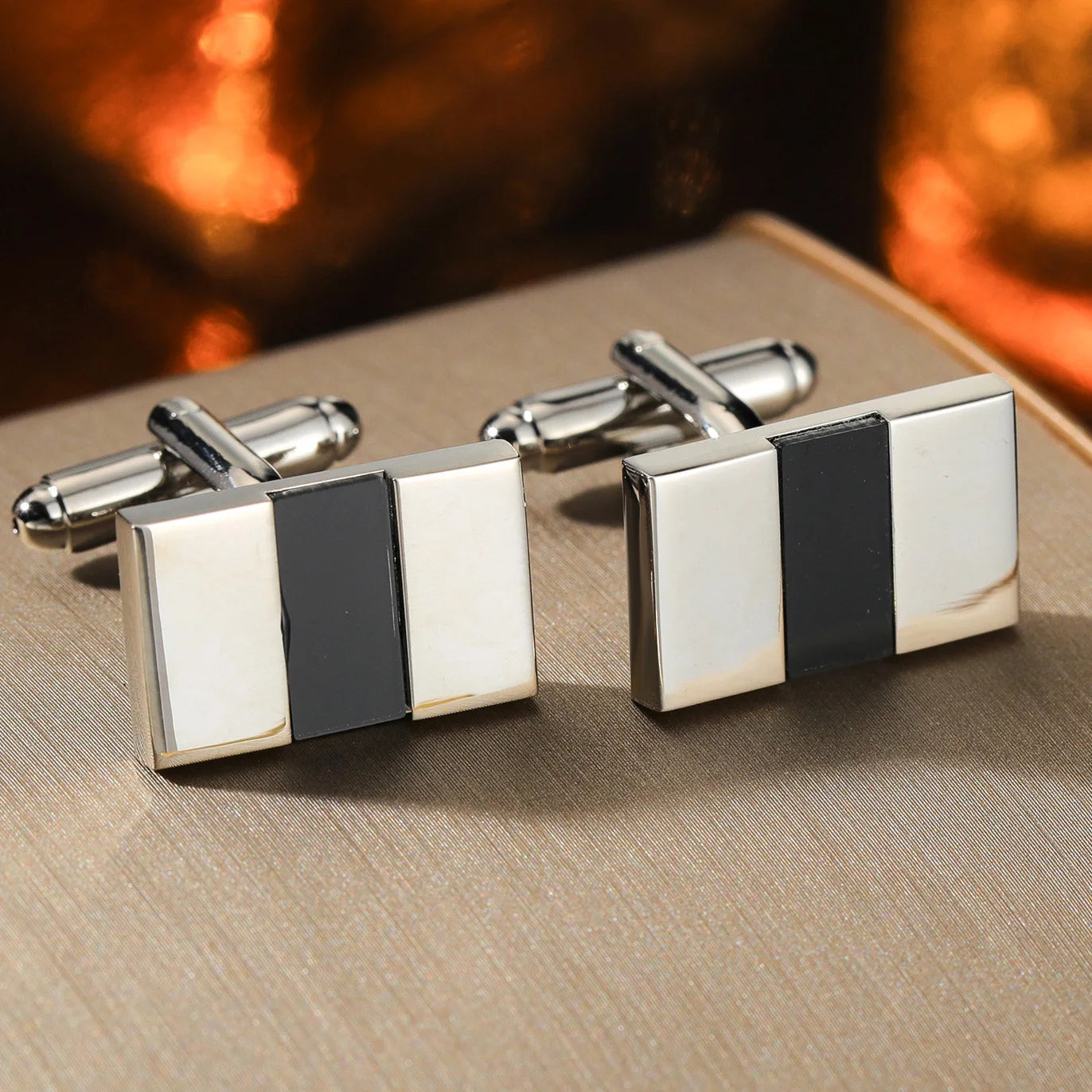 Nouveaux Boutons de Manchette Pour Hommes Carrés Ronds Chemise d'Affaires Boutons de Manchette Cadeaux pour Invités de Mariage Meilleur Cadeau pour Mari Bijoux