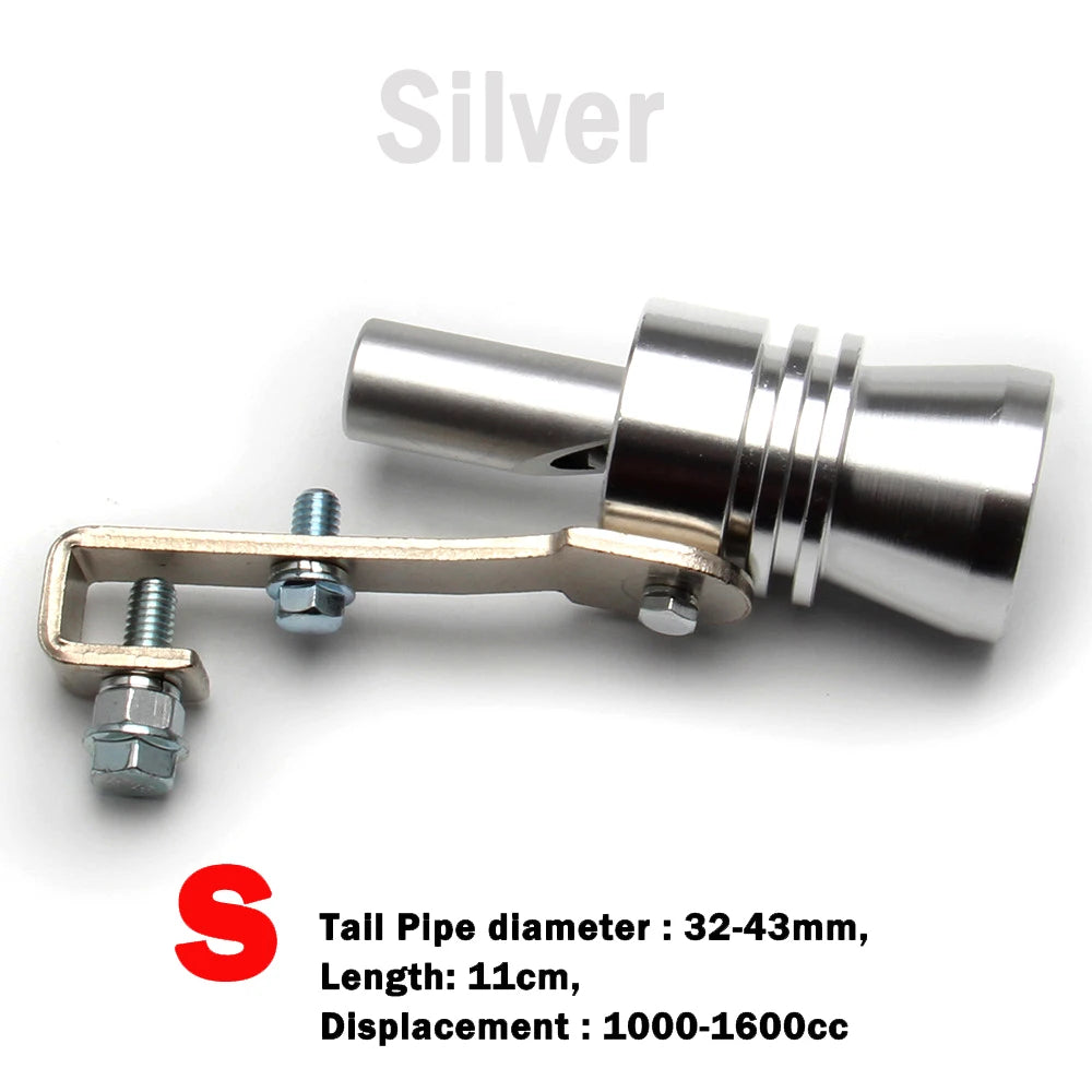 1 Sifflet Turbo, Sifflet d'Échappement Universel Turbo, Le Booster de Son Convient à la Plupart des Voitures, Berlines et Camions