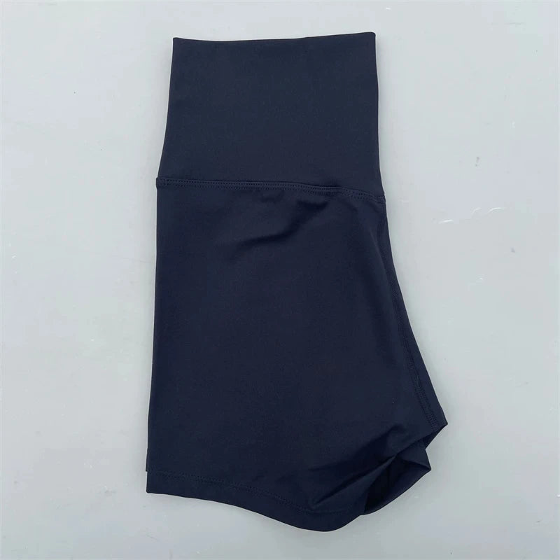 Short de sport pour femmes, shorts de yoga, shorts de sport taille haute, leggings courts d'entraînement, pantacourts de fitness, cyclisme de course, vêtements de sport doux et ajustés