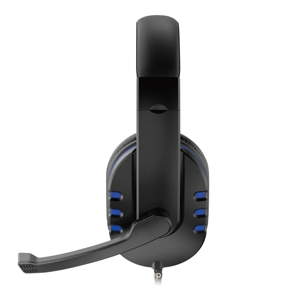 Casque de jeu filaire 3,5 mm Écouteurs pour PS4 PlayStation 4 Jeux PC Chat avec microphone
