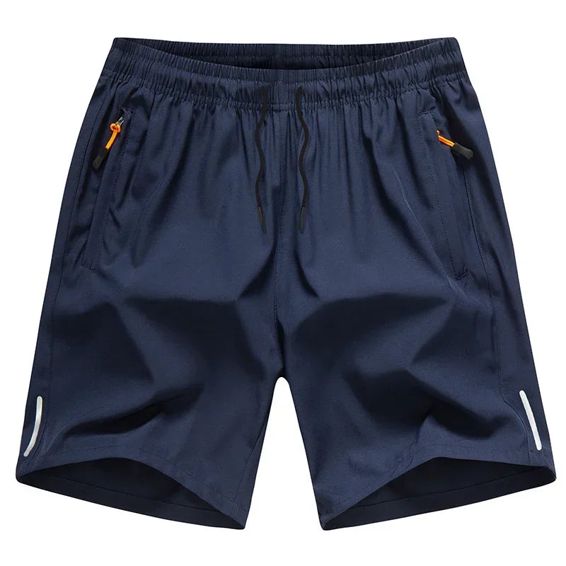 Short de sport homme été, pantalon de plage en soie glacée, décontracté, ample, fin, pour le basketball, la course, la gym, séchage rapide, absorbant l'humidité